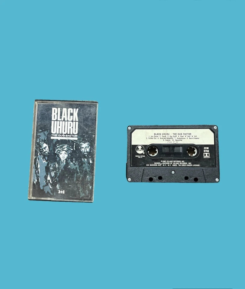 BLACK UHURU The Dub Factor 1983 Mango Island Records Cassette Tape - Image 1 of 1