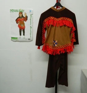Vestito Costume Carnevale INDIANA BABY Taglia 1 bambini 3 4 anni C36 - Foto 1 di 1
