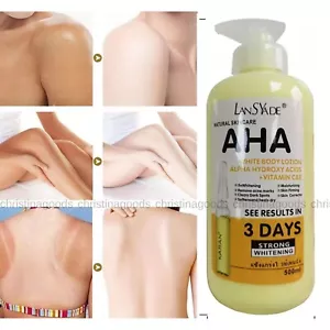 AHA Strong Brightening Body Cream Hydroxy Acid Vitamin C Whitening 500ml US. - Picture 1 of 6