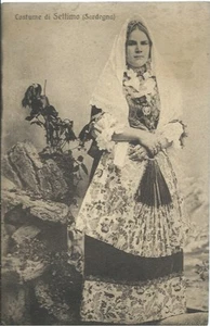 Kostüm von Setimo (Sardinien) - Postkarte nicht gereist 20er Jahre - Cagliari  - Bild 1 von 1