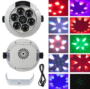 Mini cabezal móvil láser haz de luz LED sonido activado karaoke club iluminación de DJ - Imagen 1 de 12