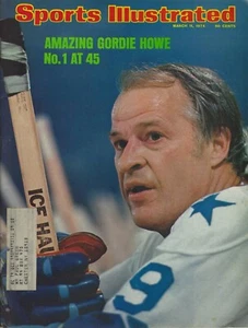 Marzo 1974 Sports Illustrated - Gordie Howe Houston Aeros WHL HOF Wingman - Foto 1 di 2