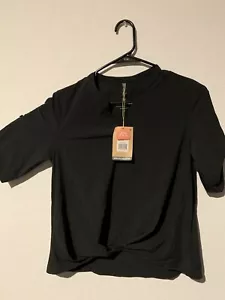 Royal Robbins Womens Spotless Traveler Short Sleeve Top Black Size Small - Picture 1 of 5
