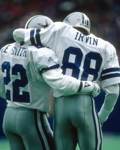 Dallas Cowboys MICHAEL IRVIN & EMMITT SMITH Glossy 8x10 Photo Print Poster Cover