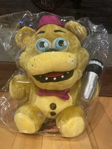 NWT Sanshee Five Nights at Freddy's Golden Fredbear w/ Microphone Plush Figure - Picture 1 of 2