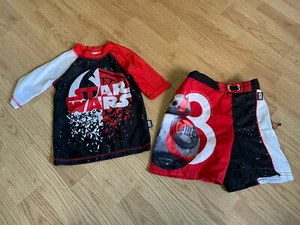 disney star wars two piece swimsuit size 5/6 - Picture 1 of 2