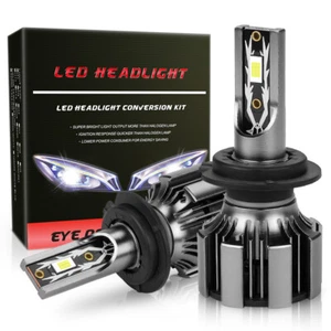 H7 LED Headlight Kit Bulb High Low Beam 120W 25000LM Bright 6000K White Headlamp - Imagen 1 de 10
