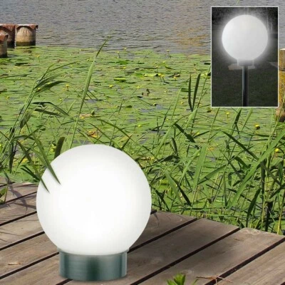 LED-Solar-Kugelleuchte Kugellampe Leuchtkugel Solarlampe Gartenlampe Lichtkugel - Bild 1 von 4