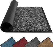 Dirt Trapper Door Mat for Indoor&outdoor, 60x90 Cm, Grey Black, Washable Barrier