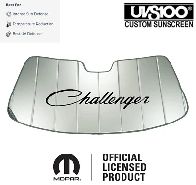 Covercraft Dodge Challenger Logo UVS100 Custom Fit Sunscreen (2008-2023) - Imagem 1 de 4