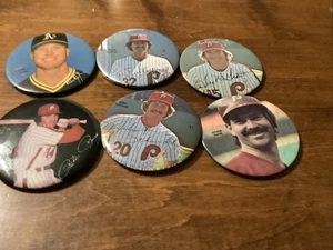 Mike Schmidt, Pete Rose, Steve Carlton, Tug McGraw Mark McGuire &Dick Thom Pin - Picture 1 of 5