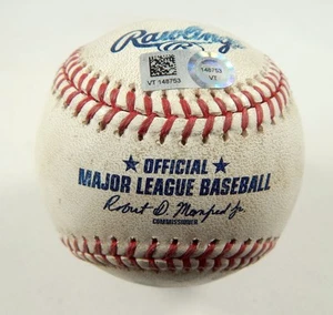 2023 Diamondbacks Nationals Game Used Baseball Tommy Henry Canderlario Foul - Picture 1 of 3