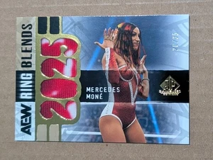2025 UD AEW SP Game Used Mercedes Mone Ring Blends Relic /35 - Bild 1 von 3