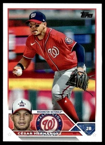 2023 Topps Cesar Hernandez Washington Nationals #244 - Picture 1 of 2