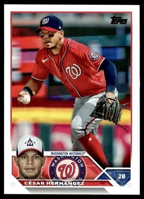 2023 Topps Cesar Hernandez Washington Nationals #244 - Image 1 of 2