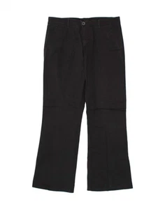 BENETTON Womens Bootcut Casual Trousers UK 14 Medium W32 L29 Black Cotton CQ12 - Picture 1 of 3