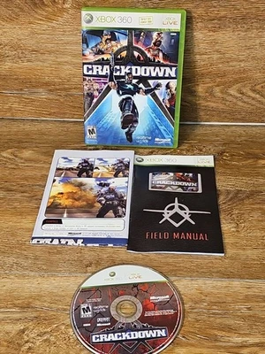 Crackdown MicroSoft Xbox 360 Complete with Manual & Map Tested Game CIB - Image 1 of 4