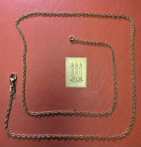 James Avery 14k Yellow Gold Rope Chain Necklace 20" - Lovely! - Picture 1 of 8