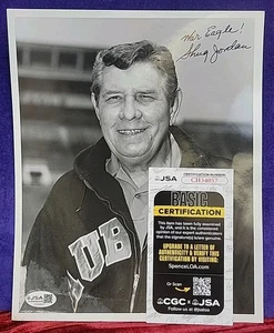 Shug Jordan NCAA Auburn College Coach Autograph Auto singed Photo JSA COA rare - Picture 1 of 7