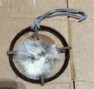 Small Dreamcatcher Fur Leather  - Picture 1 of 9
