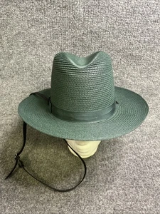 NUOVO cappello uomo The Lawman originale Milano paglia stile fedora western verde 6 1/2 - Foto 1 di 8