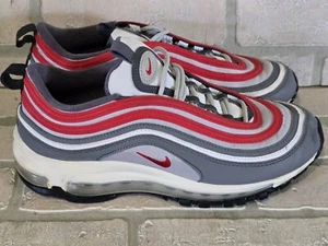 Nike Air Max 97 GS Smoke Grey University Red 921522-017 Size 7Y / Women's Sz 8.5 - Picture 1 of 9