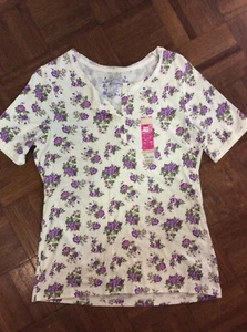 NWT ARIZONA JEANS Co. Girls Short Sleeve Knit T-Shirt Top Plus XL 18 1/2 NEW - Picture 1 of 5