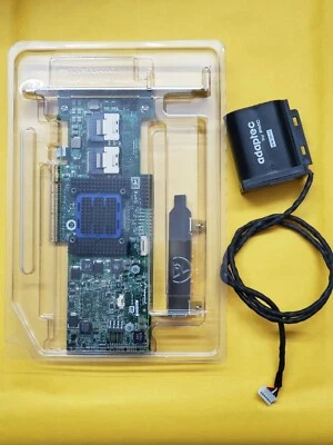 Adaptec ASR-6805T 8 Ports PCIE2 x8 512MB Cache SAS 6Gb Raid Controller + Battery - Bild 1 von 4