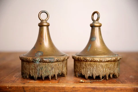 Vintage Art Deco Light Lamp Fixtures brass hangings lamps torch pendants Cover