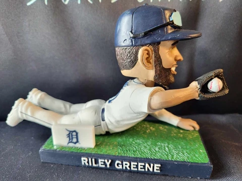 Riley Greene 2023 Diving Catch Bobblehead 🔥 SGA 🔥 Detroit Tigers Cover