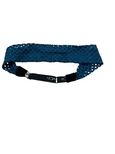 DaCee Adjustable Teal Elastic Headband Adjustable Laser Cut Blue Exercise NWOT - Picture 1 of 4