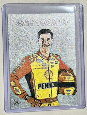 Joey Logano Platinum Plated Artist Signed “Nascar Legend” Trading Card 1/1 - Image 1 of 2