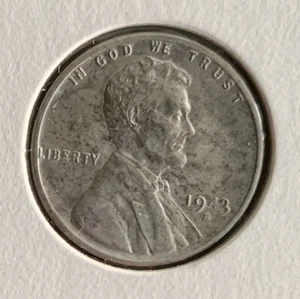 1943 S American Steel Cent Very Weak-Strike 4 & S Lincoln Wheat San Francisco - Picture 1 of 4