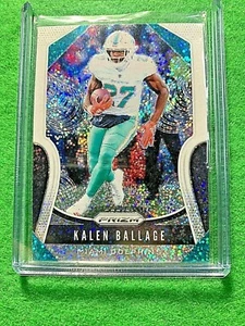 KALEN BALLAGE PRIZM WHITE SPARKLE CARD JERSEY #27 DOLPHINS SP /20 REFRACTOR 2019 - Picture 1 of 12