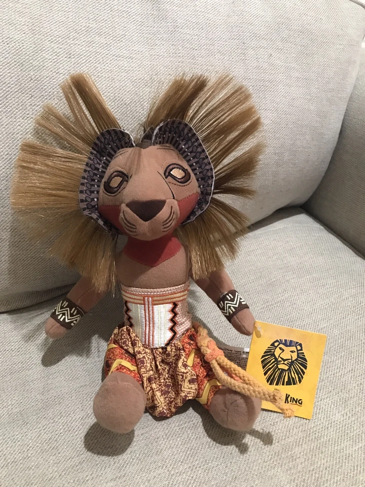 Simba Broadway Musical The Lion King 12in Bean Bag Plush Julie Taymor Disney