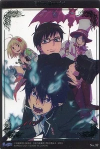 Tarjeta coleccionable NO.37 Ao no anime exorcista azul Rin Mephisto Pheles lámina de plata - Imagen 1 de 4