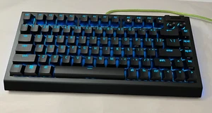 Razer BlackWidow V4 75% Mechanical Gaming Keyboard (Orange Switch) Black - Picture 1 of 4