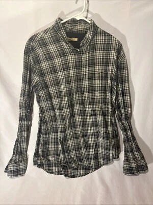 John Varvatos * Star Shirt Mens Xl Plaid Striped Long Sleeve Button Down - Image 1 of 4