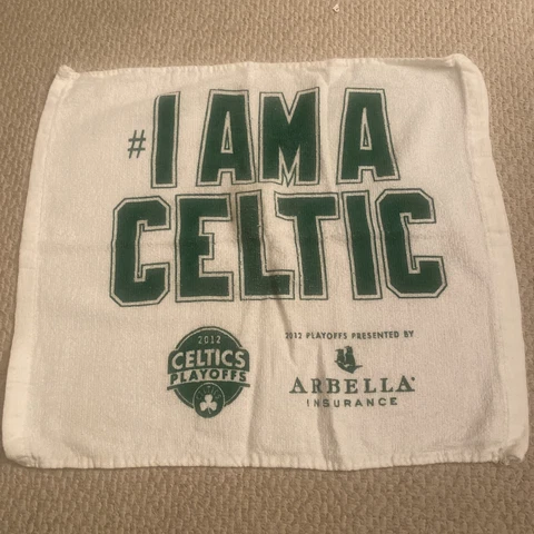 Boston Celtics 2012 Playoff Rally Towel White 16 by x14 Cover