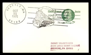 MayfairStamps US 1975 Washington American Freedom Train Seattle Stationery Card - Picture 1 of 2