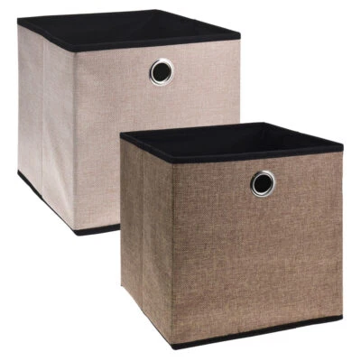 Aufbewahrungsbox 30x30 cm Aufbewahrungs Regal Einschub Korb Box Stoff Faltbox - Bild 1 von 4