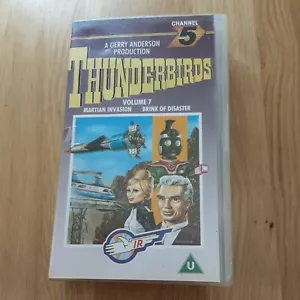 Thunderbirds Vol 7 Martian Invasion & Brink of Disaster VHS Video PAL - Foto 1 di 7