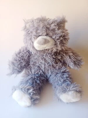 Vintage 2001 Bear Factory Plush Gray & White Teddy Bear Lovey Soft 7" Seated - Image 1 of 2