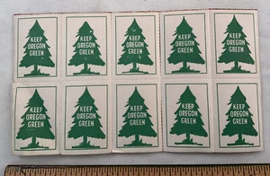 Keep Oregon Green, Stamp Sheet of 10 Stamps - Picture 1 of 2