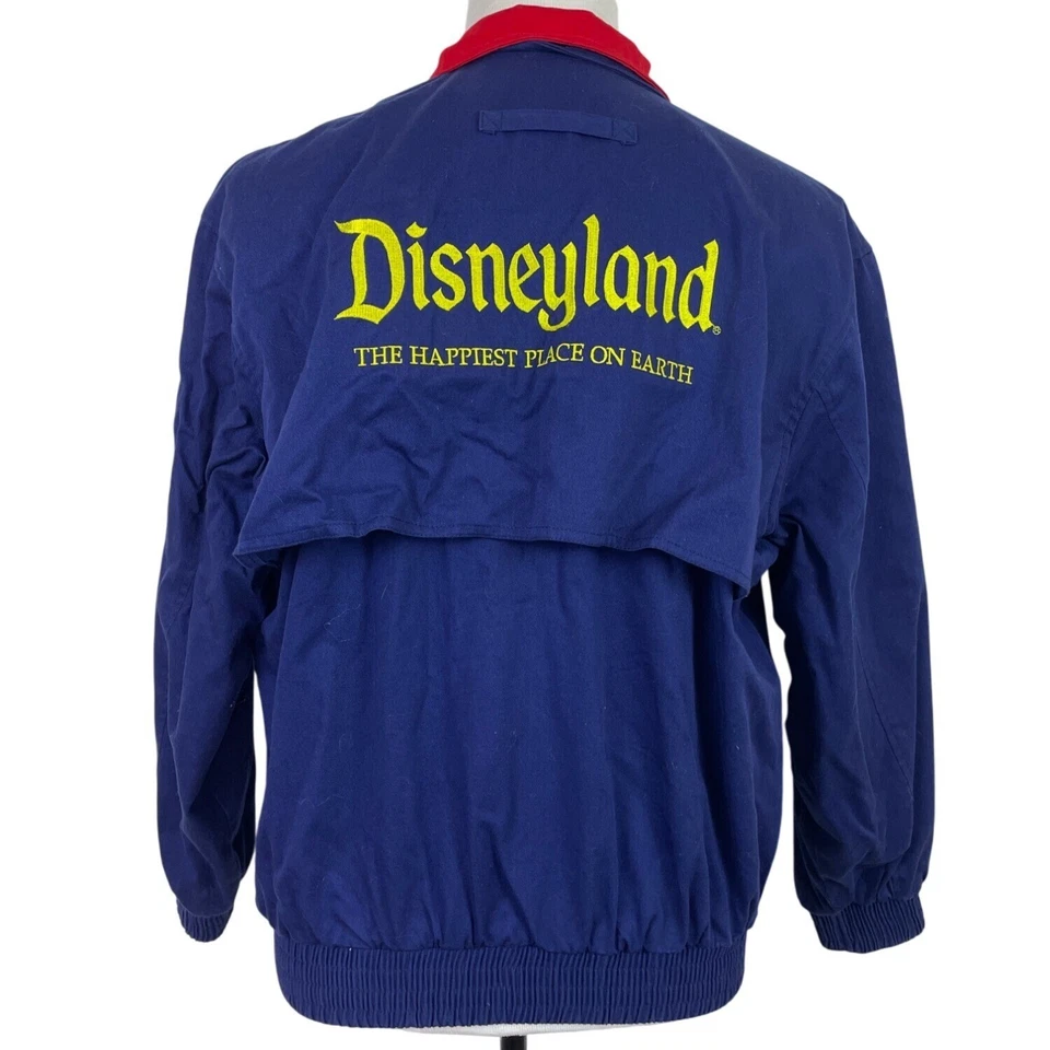 Vintage 80s Disneyland Blue Jacket With Red Collar & Yellow Embroidery Size M - Image 1 of 4