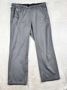 Nike Pants Womens XL Gray Therma-Fit Lined Fleece Pockets Warmup 684987-032 - Picture 1 of 10