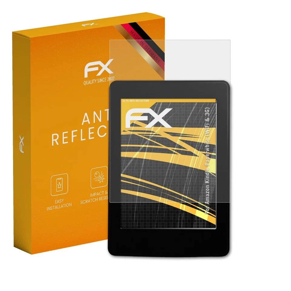 atFoliX 2x Screen Protection Film for Amazon Kindle Paperwhite matt&shockproof - Image 1 of 4