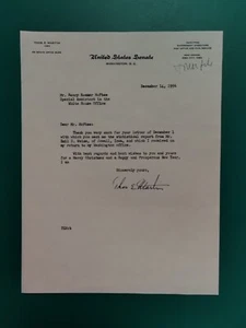 1956 Iowa Republican Senator Thomas Martin Autograph Signed Letter White House - Picture 1 of 6