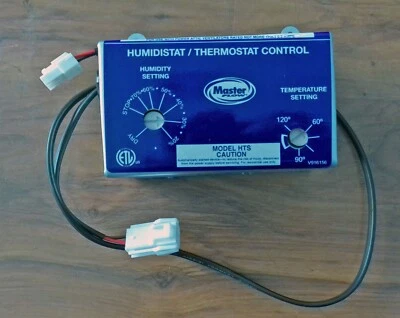 Control de termostato humidistato Master Flow HTS para rejillas de ventilación de ático con energía solar MF Foto 1 de 3