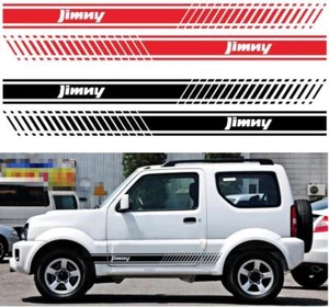 2 PCS Graphics Side Door Sticker For Suzuki Jimny Skirt Stripe Vinyl Decal Film - Picture 1 of 9
